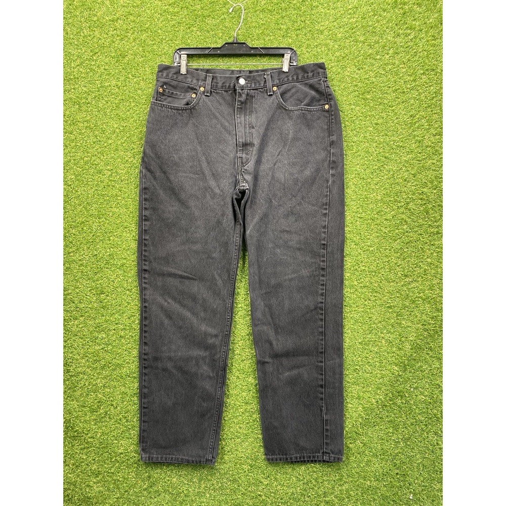 Levis 550 Jeans Mens 38x34 Black Relaxed 90s Grunge Skater Tapered USA Work